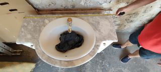 Lavabo blanco con espejo - Mueble baño