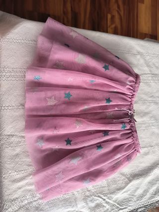 Falda tutú niña rosa  talla 5-6✨