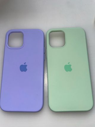 Custodie per iPhone 12: lilla e verde