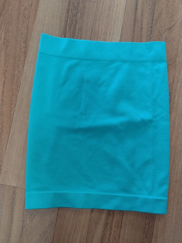 Top bandeau turquesa Primark