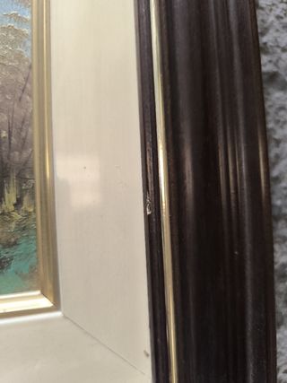 Quadri vintage in legno e olio