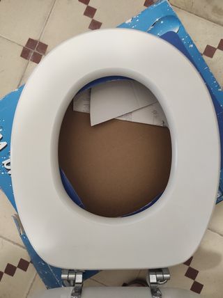 Asiento WC - Charnelas Metal. Tapa de wáter