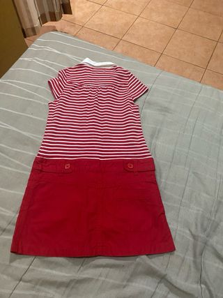 Vestido rayas rojas CASUA niña