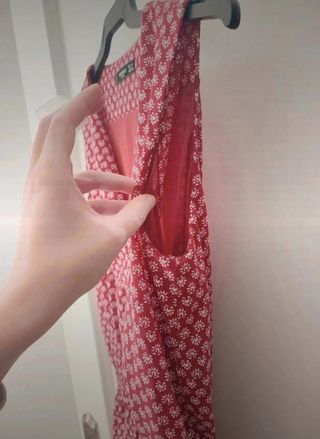 Vestido corto Mango rojo - Talla XS