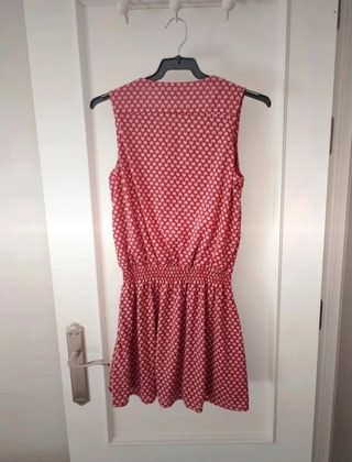 Vestido corto Mango rojo - Talla XS