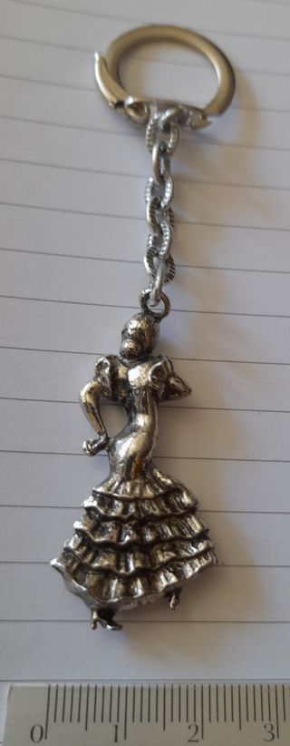 Llavero bailarina flamenco antiguo