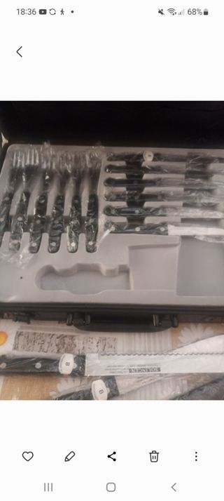 Juego cuchillos tenedores 24 piezas