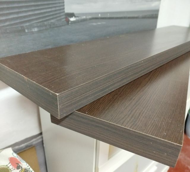 2 Baldas Lack Ikea - Marrón wengué