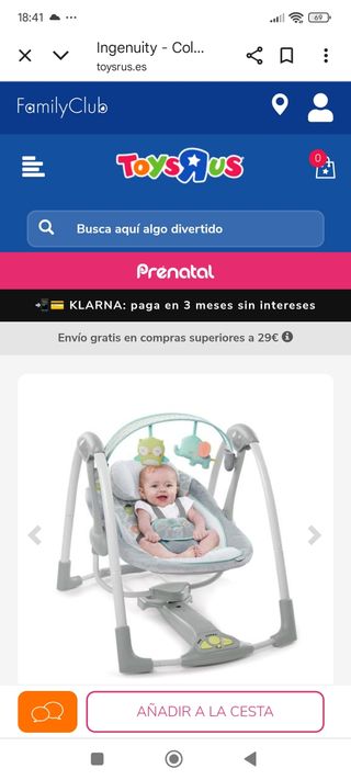 Hamaca Ingenuity Swing'n Go
