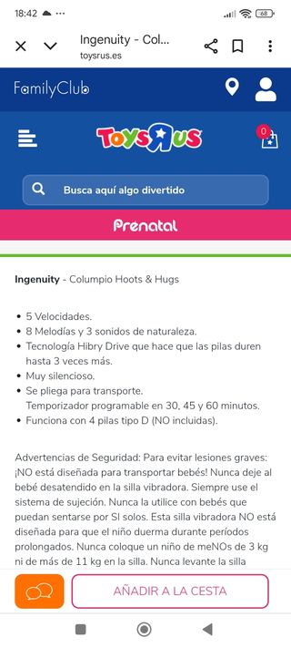 Hamaca Ingenuity Swing'n Go