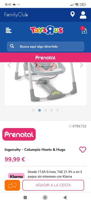 Hamaca Ingenuity Swing'n Go