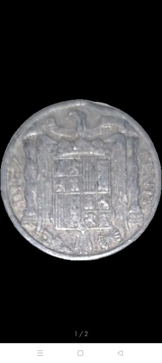 Moneda España 10 céntimos 1953