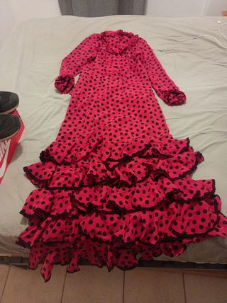 Traje Flamenca lunares rojo