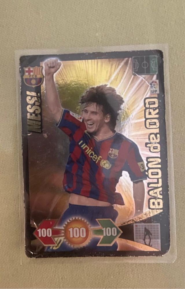 Cromo Messi Balón de Oro 2009 en buenas condicione