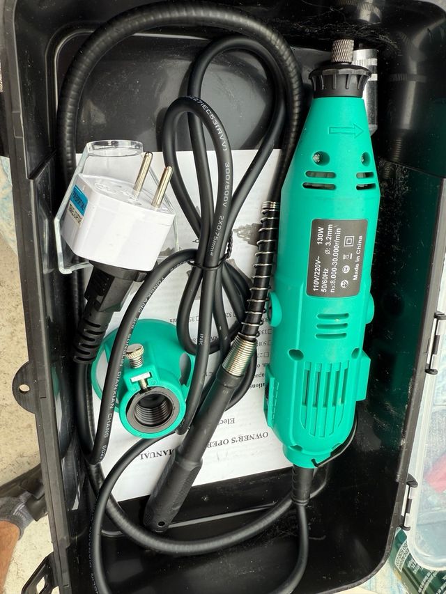 Lijadora rotativa eléctrica, 130 W, mini taladro