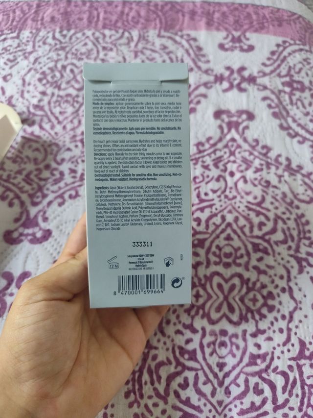 Fotoprotector ISDIN Gel Cream Dry Touch SPF50+