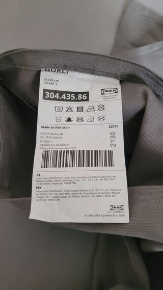 Fundas cojines Ikea  + cojin de relleno