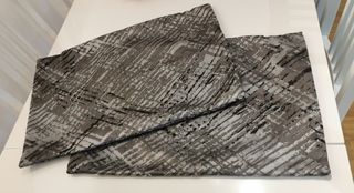 2 Fundas cojines gris&negro