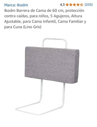 Barreras  cama bebé - 6unidades . 50cm cada una 