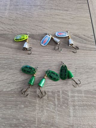 6 Cucharillas Vibrax N2 Pesca