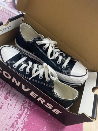 Converse plataforma negras