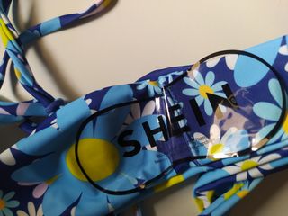 Braguita bikini flores - azul