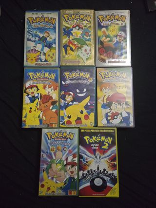 VHS Pokémon - 8 Filmes