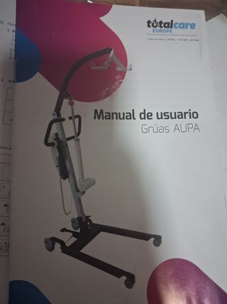 Grúa movilidad de personas y pacientes.