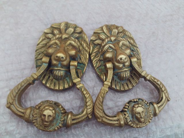 lote de 2 llamadores o llamador de puerta o aldab