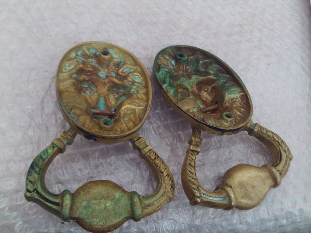 lote de 2 llamadores o llamador de puerta o aldab