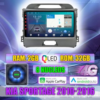 PANTALLA GPS KIA SPORTAGE 2009-2016 CARPLAY 4G