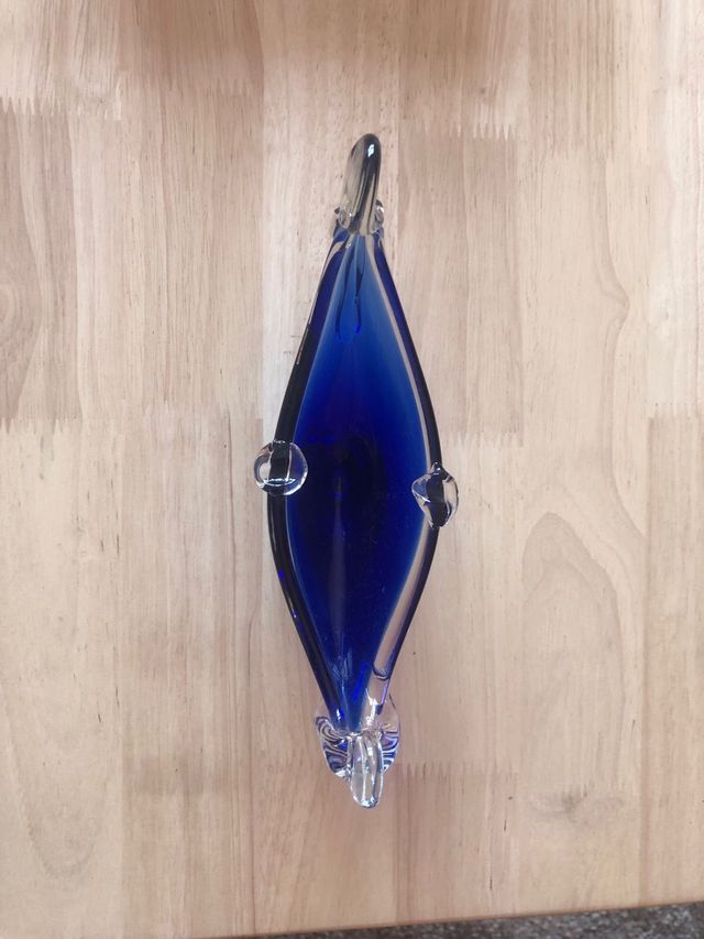 Cenicero Cristal Murano Azul