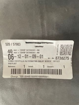 Goma lavadora LG 8738275