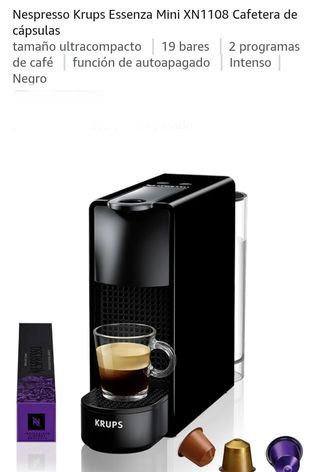 Cafetera Nespresso Krups Essenza Mini XN1108