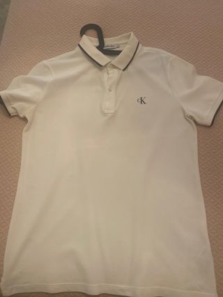 Polo Calvin Klein blanco