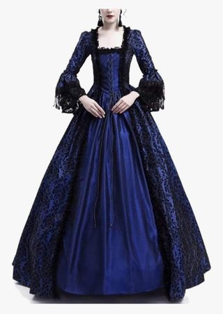 Abito blu medievale - Taglia M