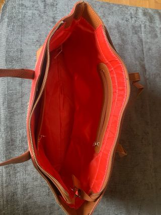 Bolso tote piel multicolor