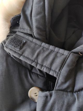 Parka uomo ragazzo nero con cappuccio