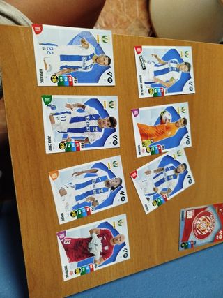 2 cartas especiales + 12 cartas panini