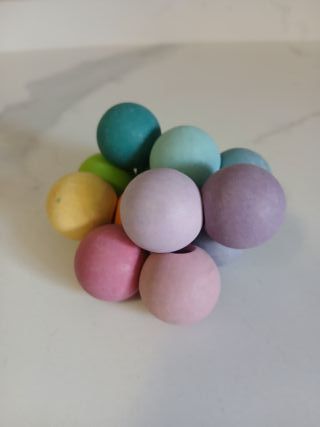 Sonajero bebé - Madera Colores