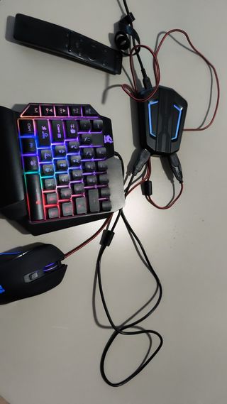 Kit Gamer: Teclado, ratón y adaptador