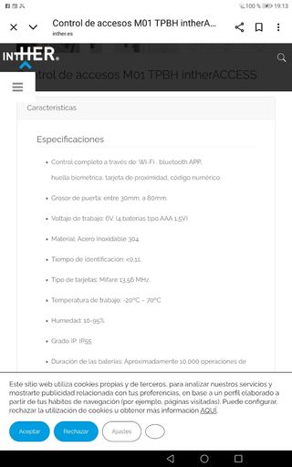 Cerradura de seguridad inteligente

