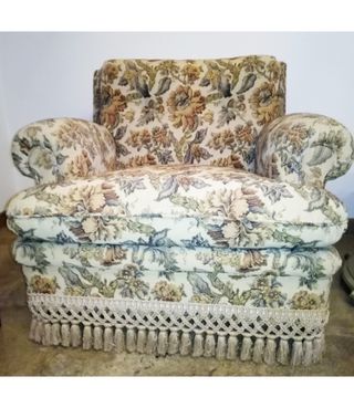 Poltrona vintage floreale