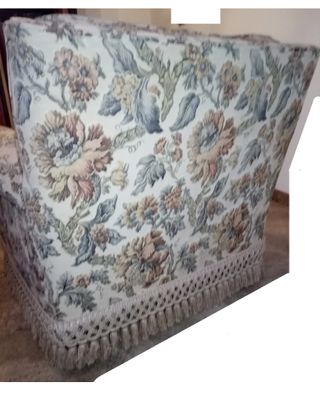 Poltrona vintage floreale