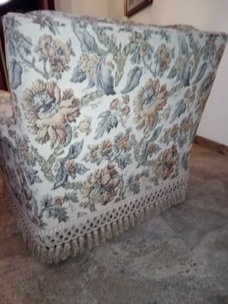 Poltrona vintage floreale