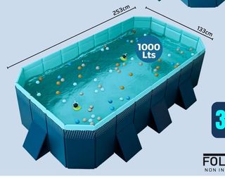 Piscina plegable 253x133cm - 1000Lts