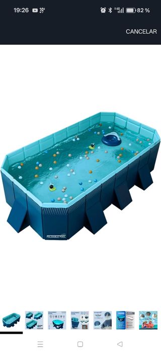 Piscina plegable 253x133cm - 1000Lts
