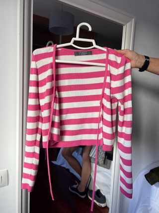 Suéter rayas rosa blanco Primark T-S
