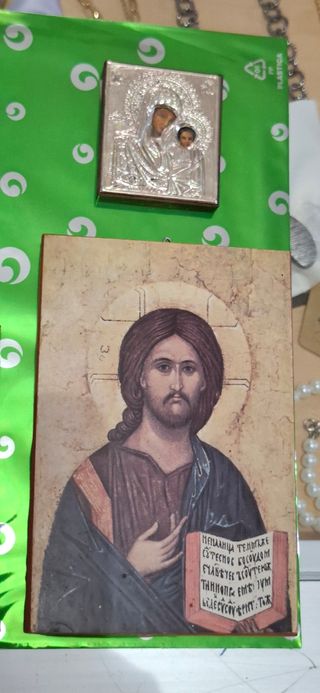 Quadretti sacri: Cristo e Madonna sacra familia