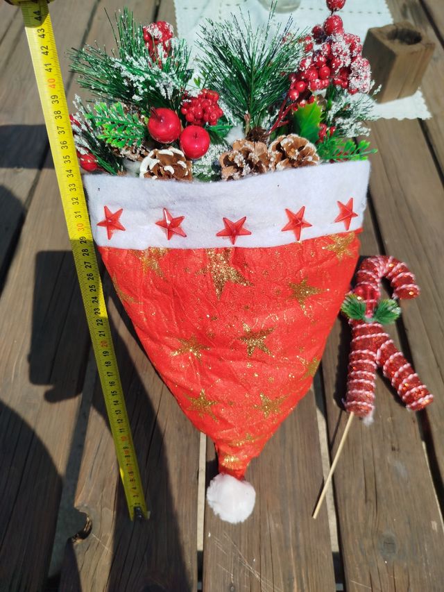 Ghirlanda Natale cappello Babbo Natale